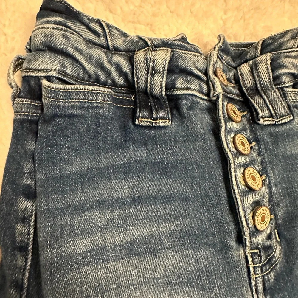 KanCan Flare High Rise Ripped Button Fly Jean - Picture 5 of 16